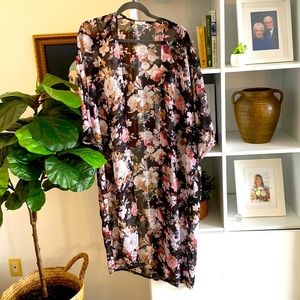 Ardene Floral Kimono Style Bathing Suit Coverup